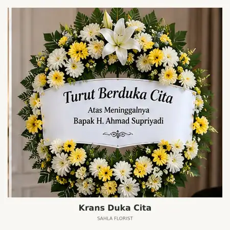 Krans Bunga Duka Cinere